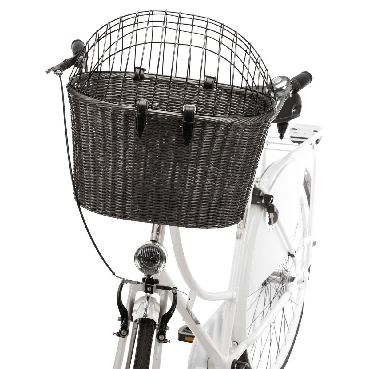 Front Fahrradkorb für Hunde und Katzen mit Gitter