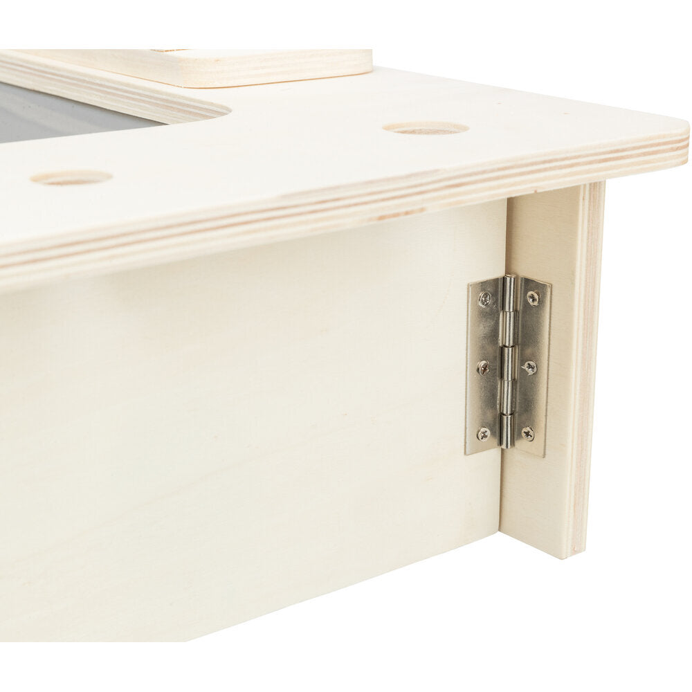 Futterstation für Nager aus Holz
