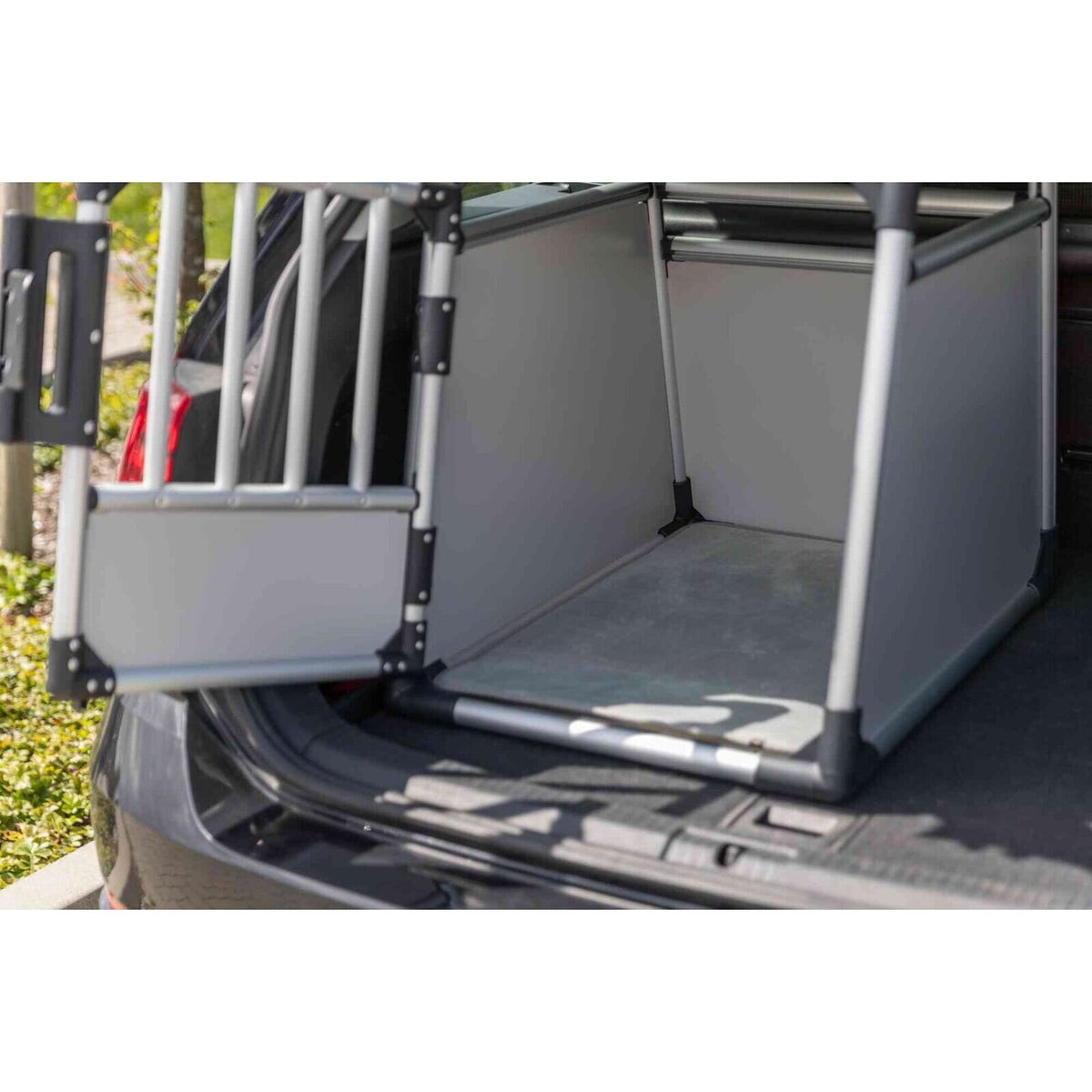 Hunde Transportbox Aluminium, Autobox Alu
