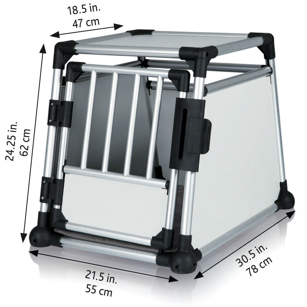 Hunde Transportbox Aluminium, Autobox Alu