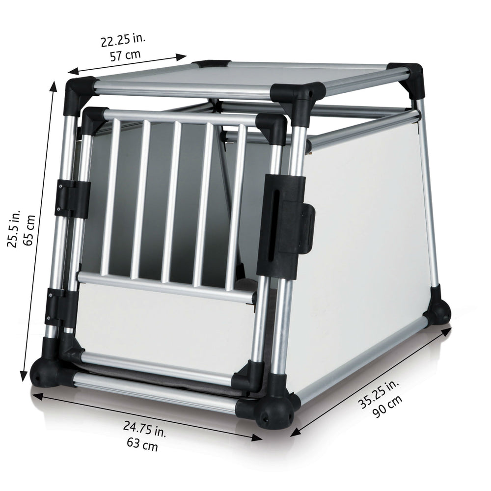 Hunde Transportbox Aluminium, Autobox Alu