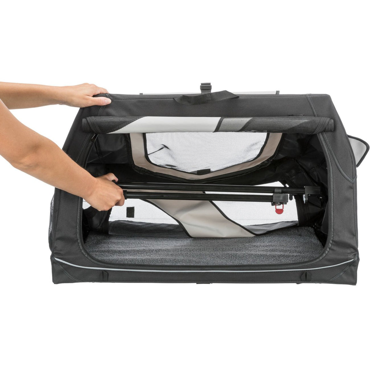 Hundetransportbox Vario mit Metallrahmen, Hundebox