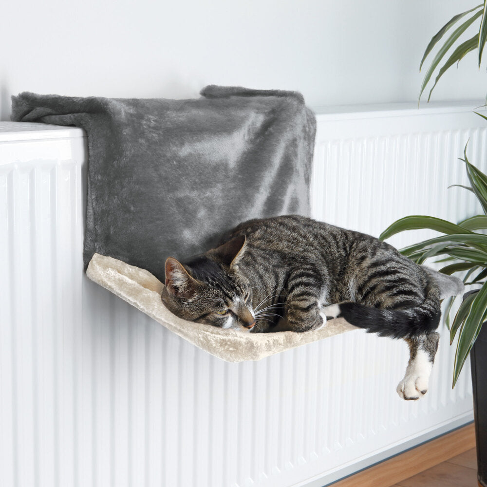 Katzen Liegemulde für Heizkörper mit Pfotenabdruck