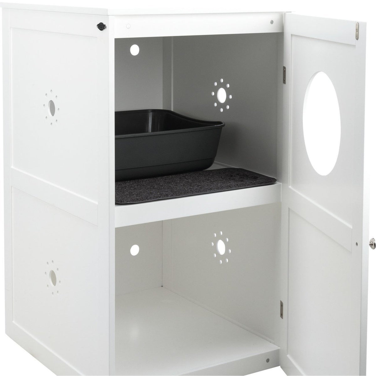Katzenhaus für Katzentoilette doppelstöckig