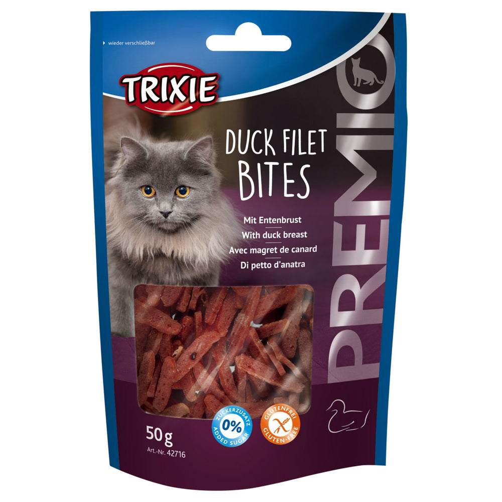 Trixie Katzenleckerli Premio Duck Filet Bites – 50g