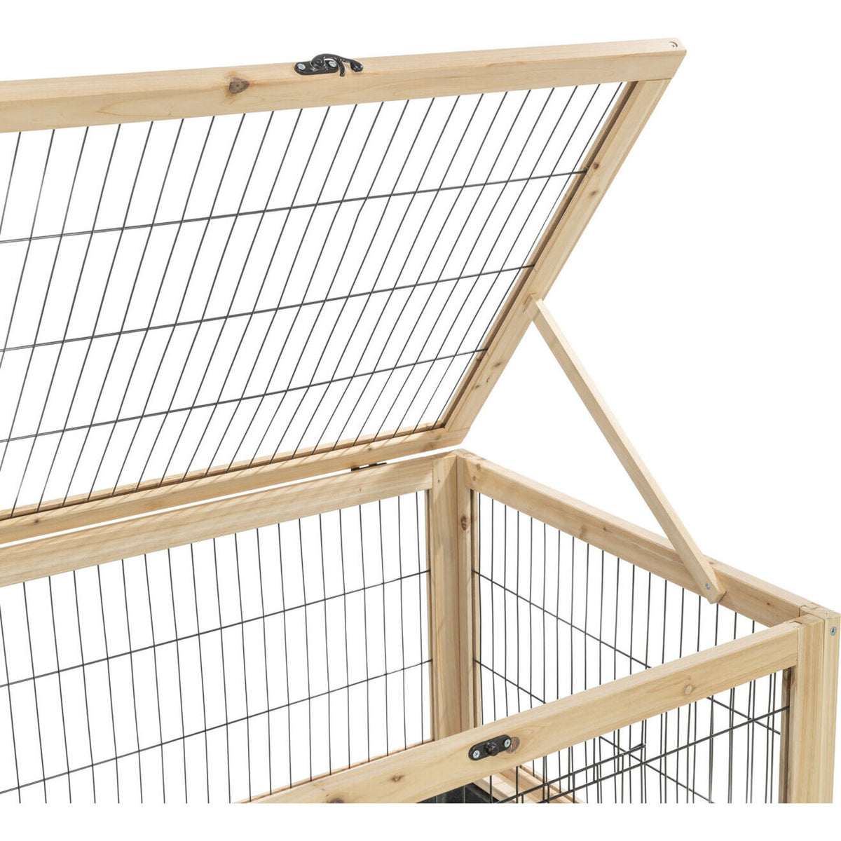 Kleintier Indoor Gehege aus Holz – 150 × 50 × 60 cm