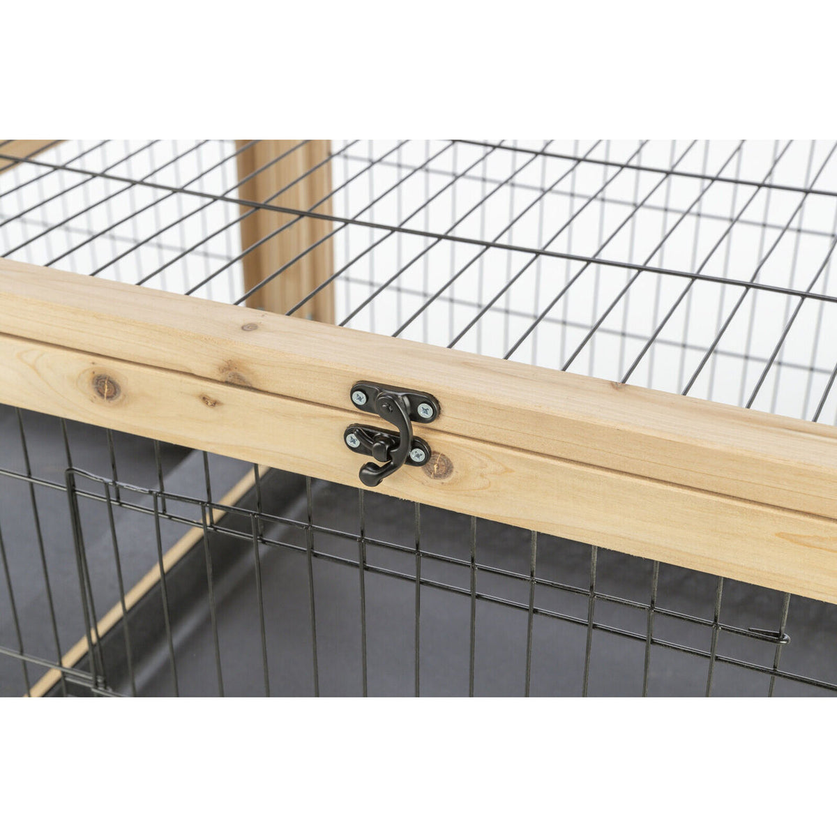 Kleintier Indoor Gehege aus Holz – 150 × 50 × 60 cm