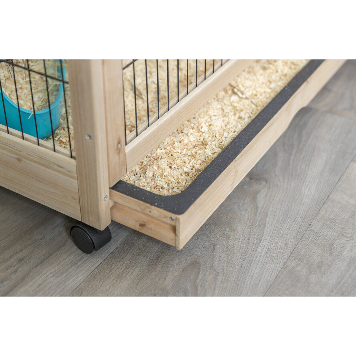 Kleintier Indoor Gehege aus Holz – 150 × 50 × 60 cm