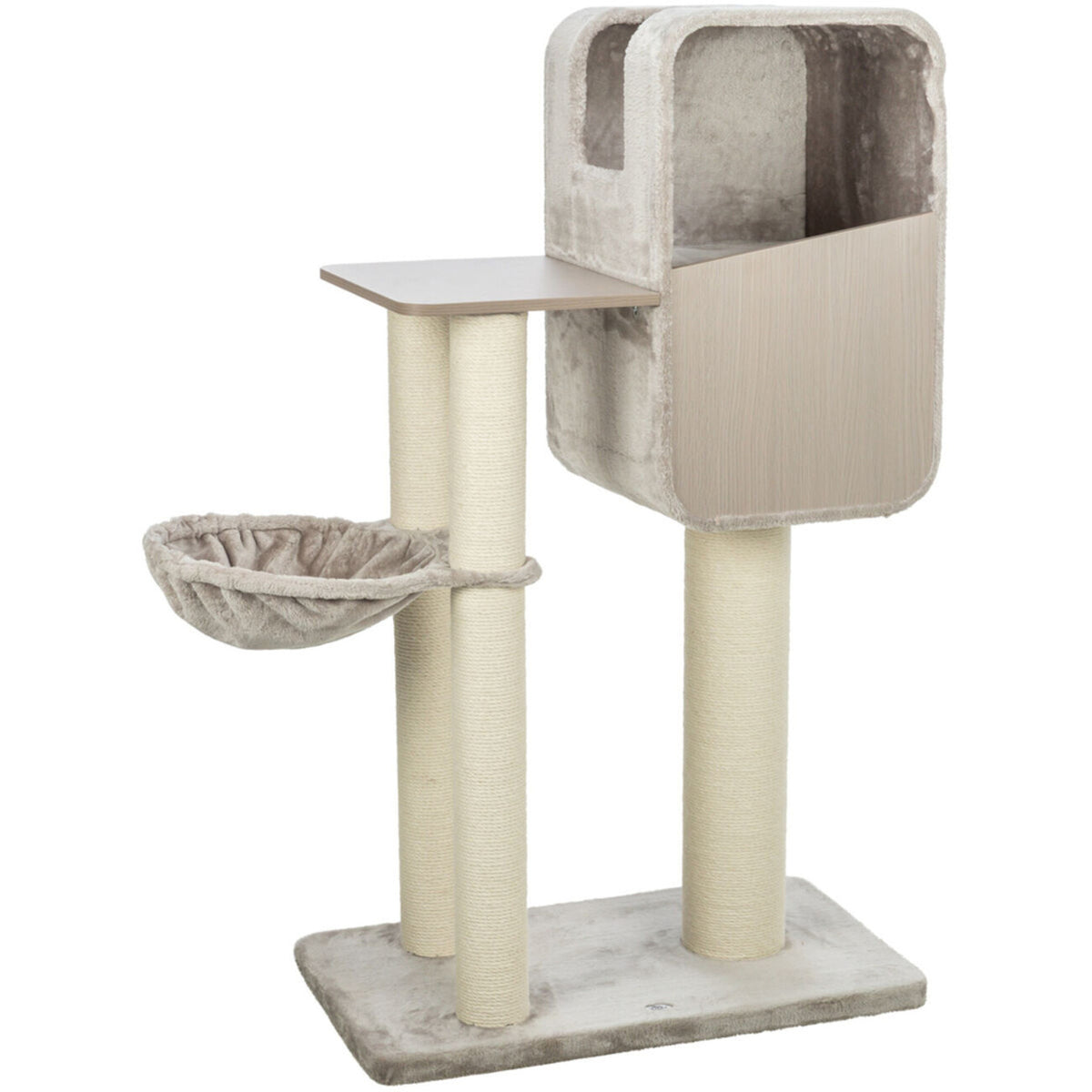 TRIXIE Kratzbaum Marina â Robuster Kratzbaum in Holz-Optik, ideal fĂŒr mittlere Katzen đ