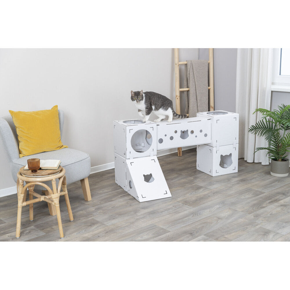 KittyPits Kartonlandschaft für Katzen aus Pappe Finca Felice