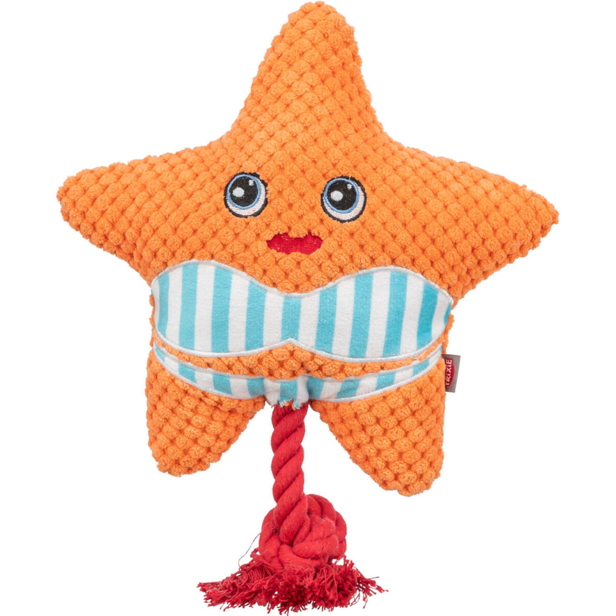 TRIXIE Seestern mit Seil Zerrspielzeug für Hunde & Katzen | tiierisch.de – 22 cm