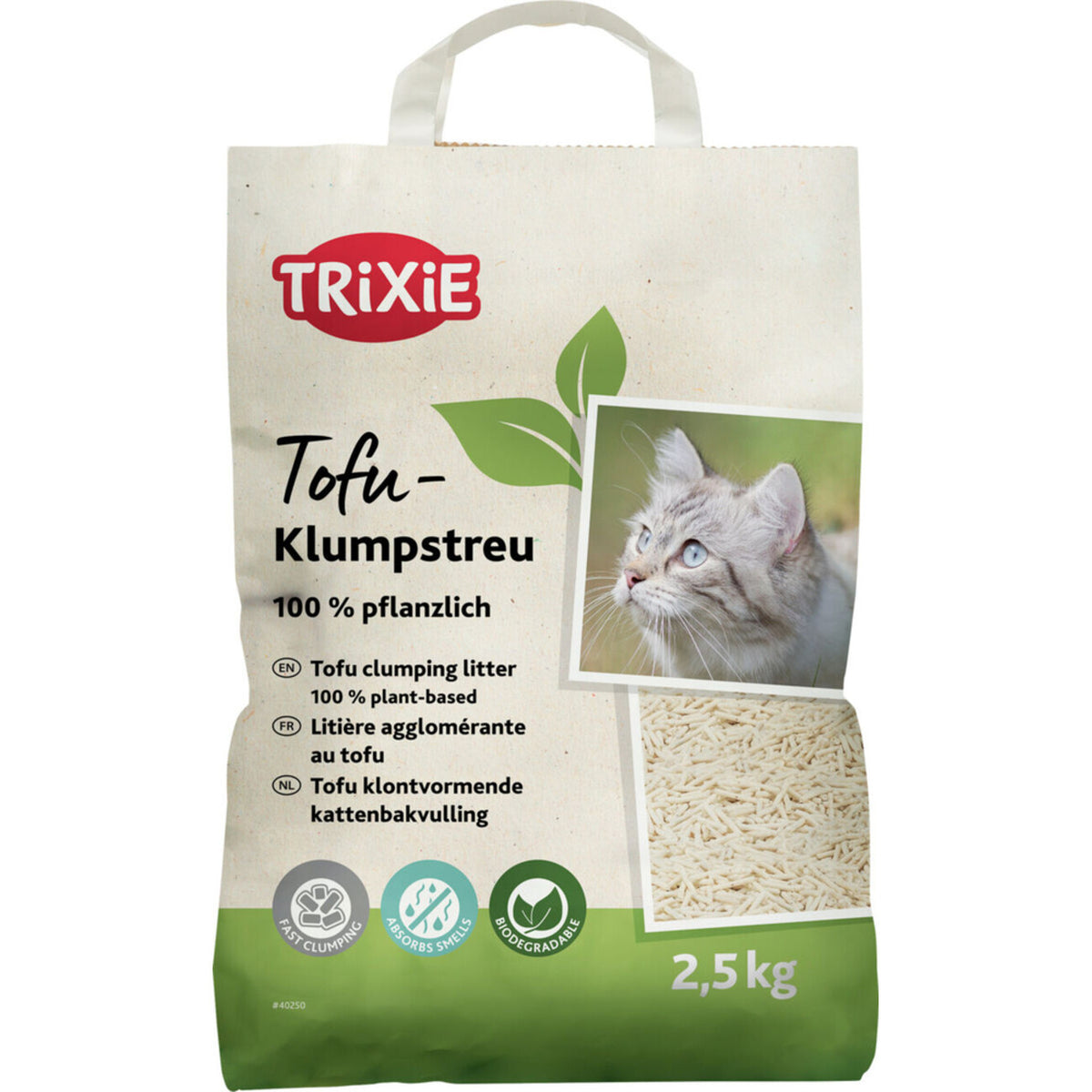 Tofu-Katzenstreu, Katzenstreu