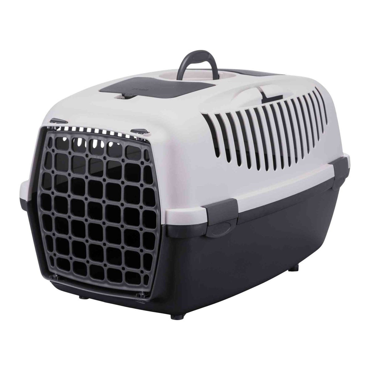 Transportbox Capri 3 mit Ablagefach – 40×38×61 cm, dunkelgrau/hellgrau, bis 12kg