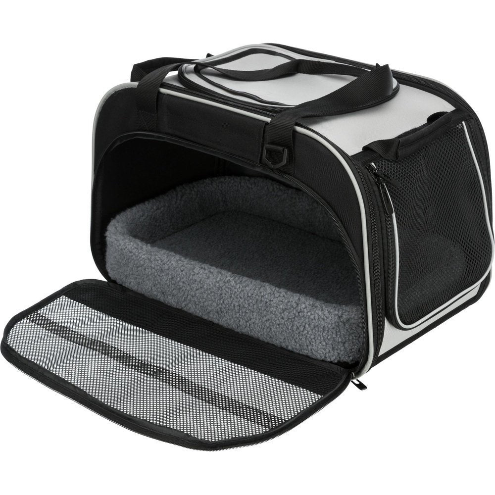 Kuschelbett und Transporttasche für Hund und Katze