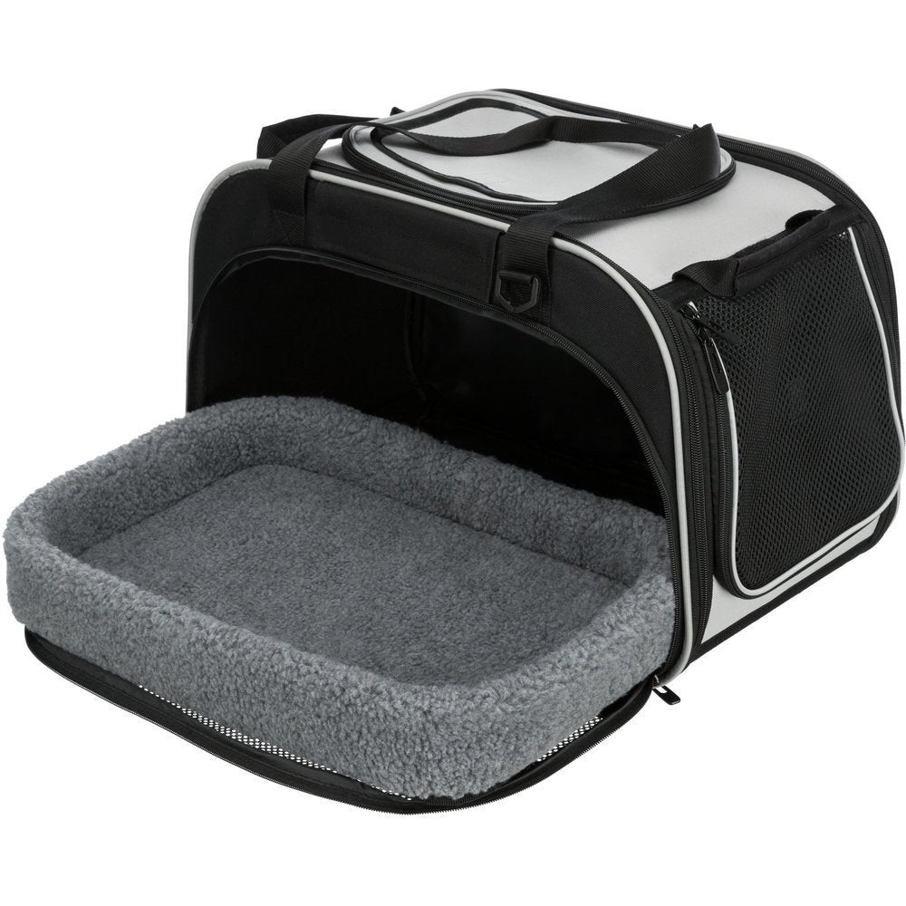 Kuschelbett und Transporttasche für Hund und Katze