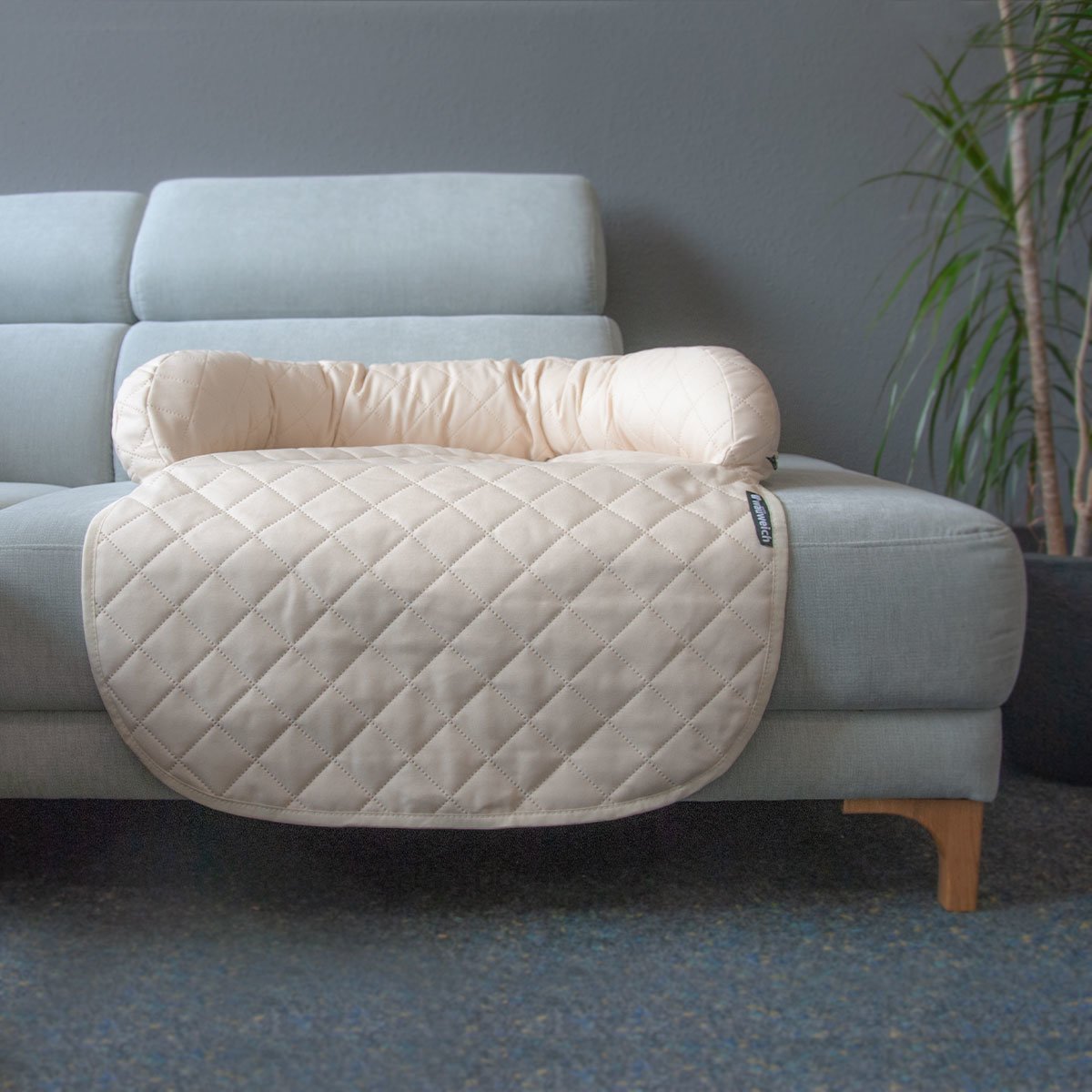 Sofa Hundebett Hundedecke – 80x66 cm, ecru
