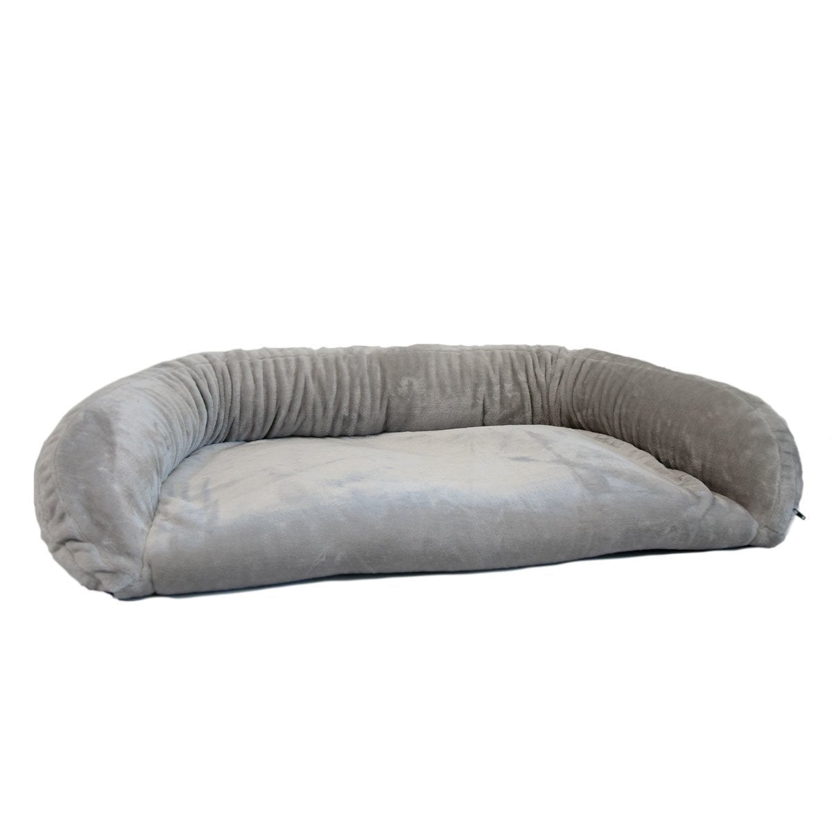 Sofadecke für Hunde aus Plüsch – M: 130 x 95 cm, hellgrau, Plüsch