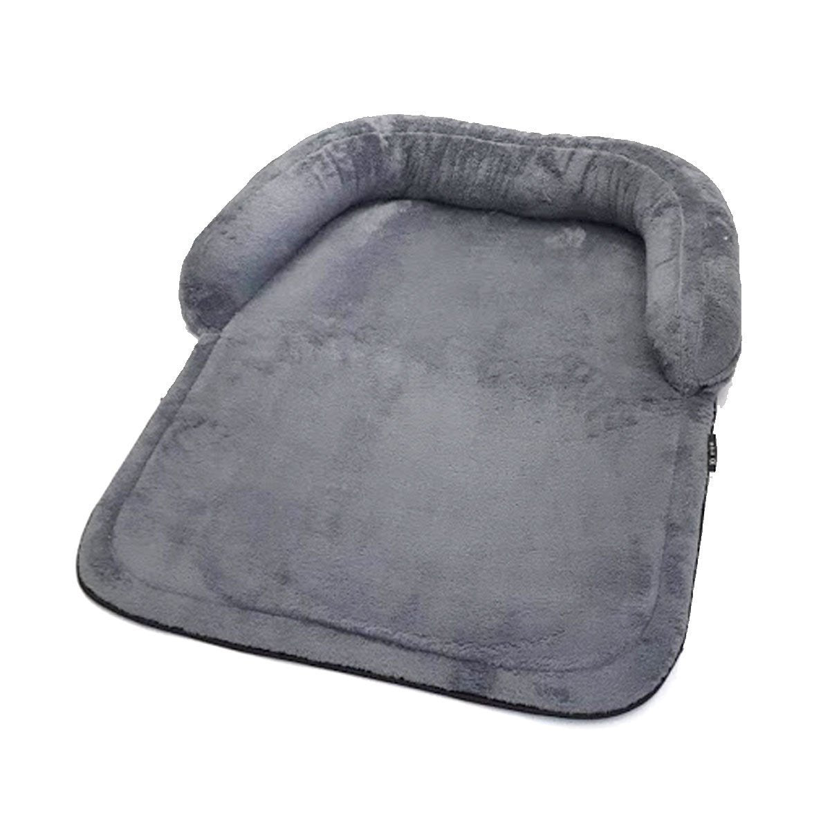 Sofadecke für Hunde aus Plüsch – M: 130 x 95 cm, grau, Softplüsch