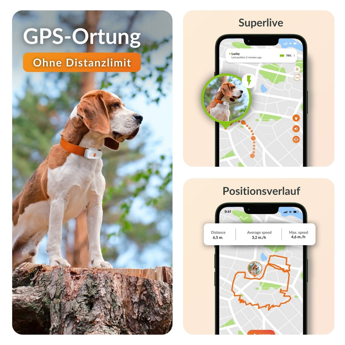 XS GPS Tracker für Hunde mit Lebenslanger Garantie