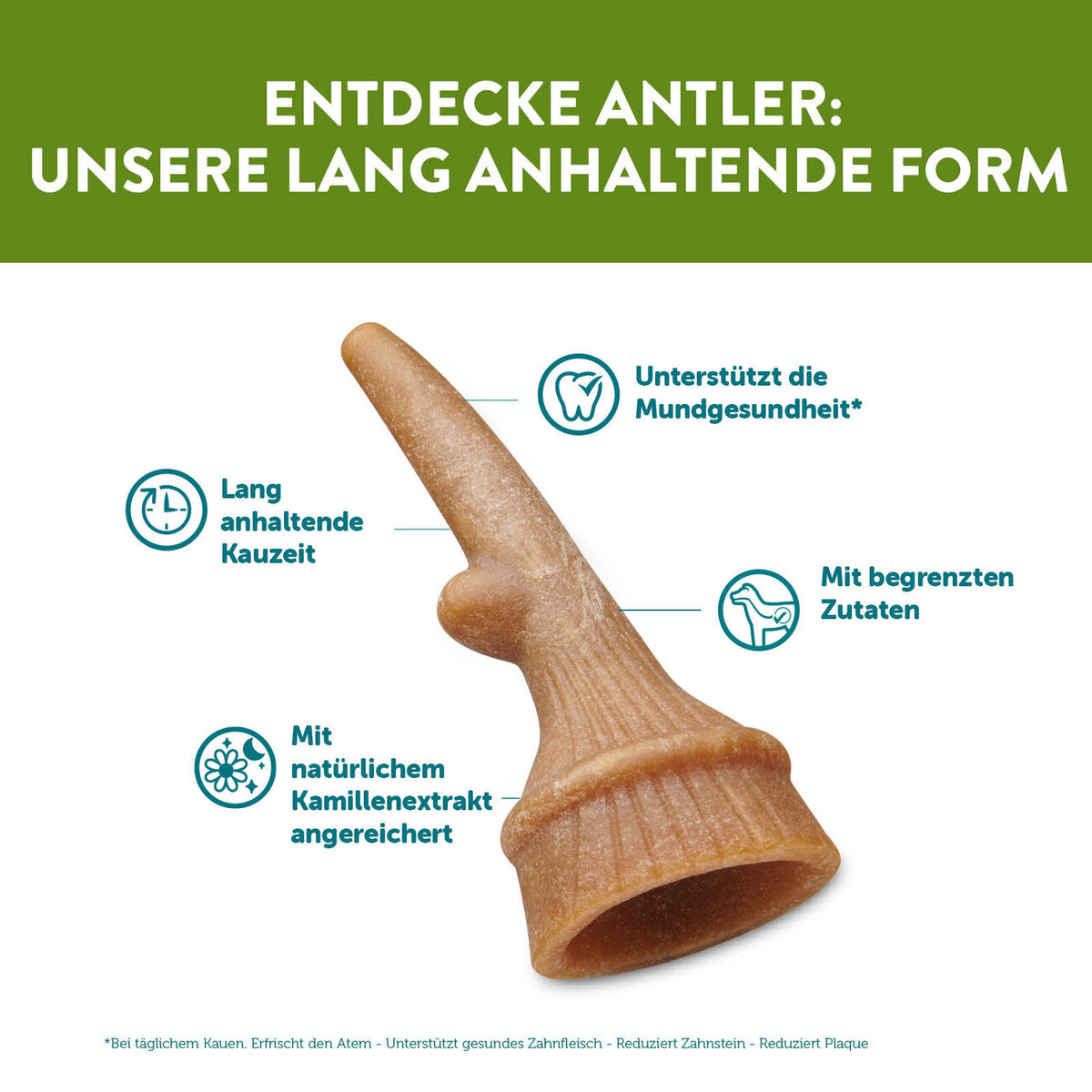 Hundesnack in Geweihform vegetarisch
