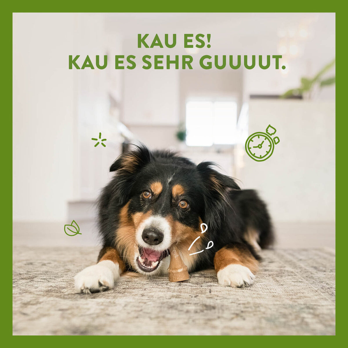 Hundesnack in Geweihform vegetarisch