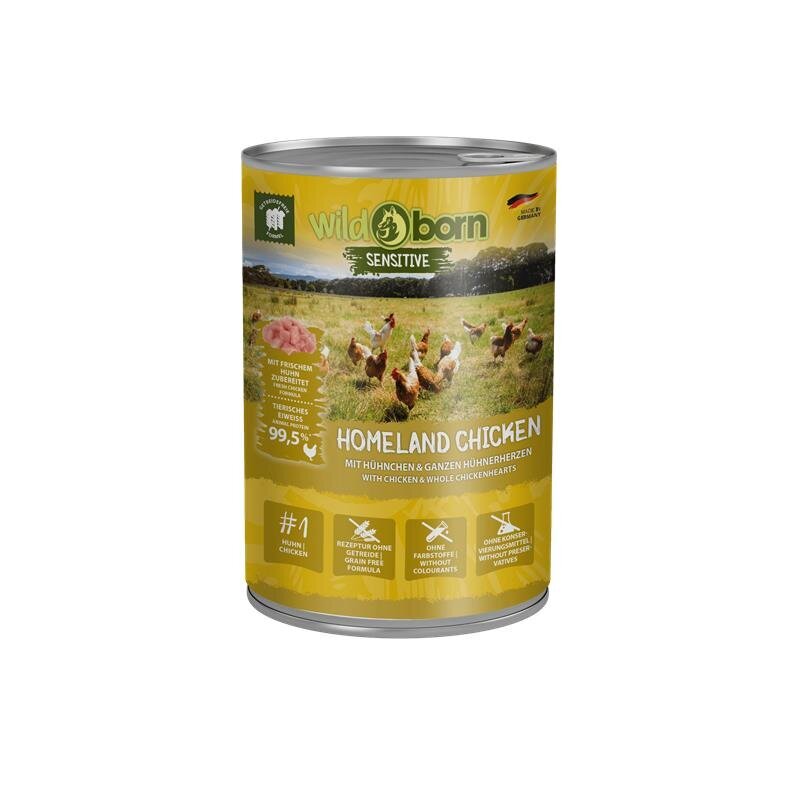 Homeland Chicken Nassfutter für Hunde – 6 x 400 g