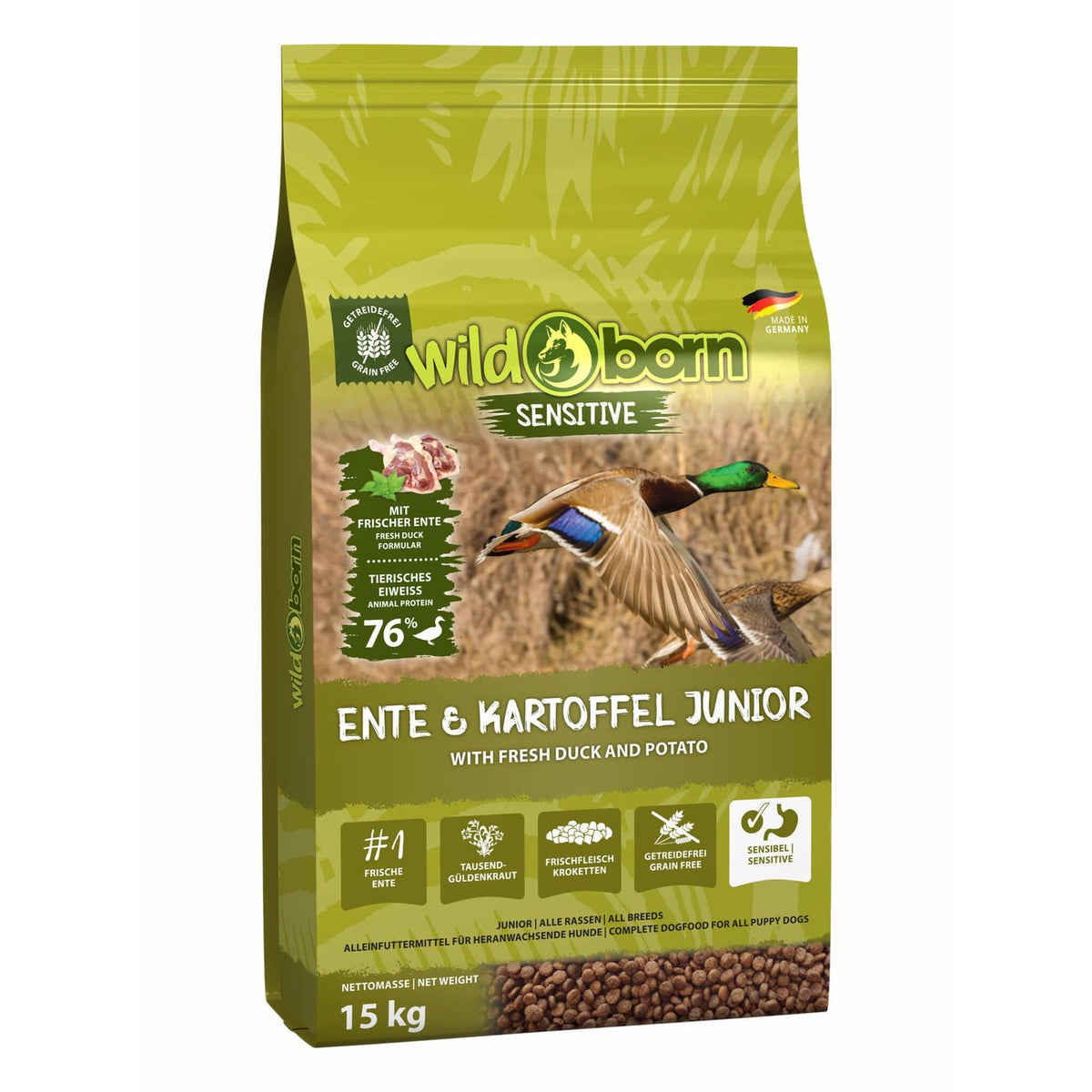 Sensitive Junior Ente und Kartoffel – 2 kg