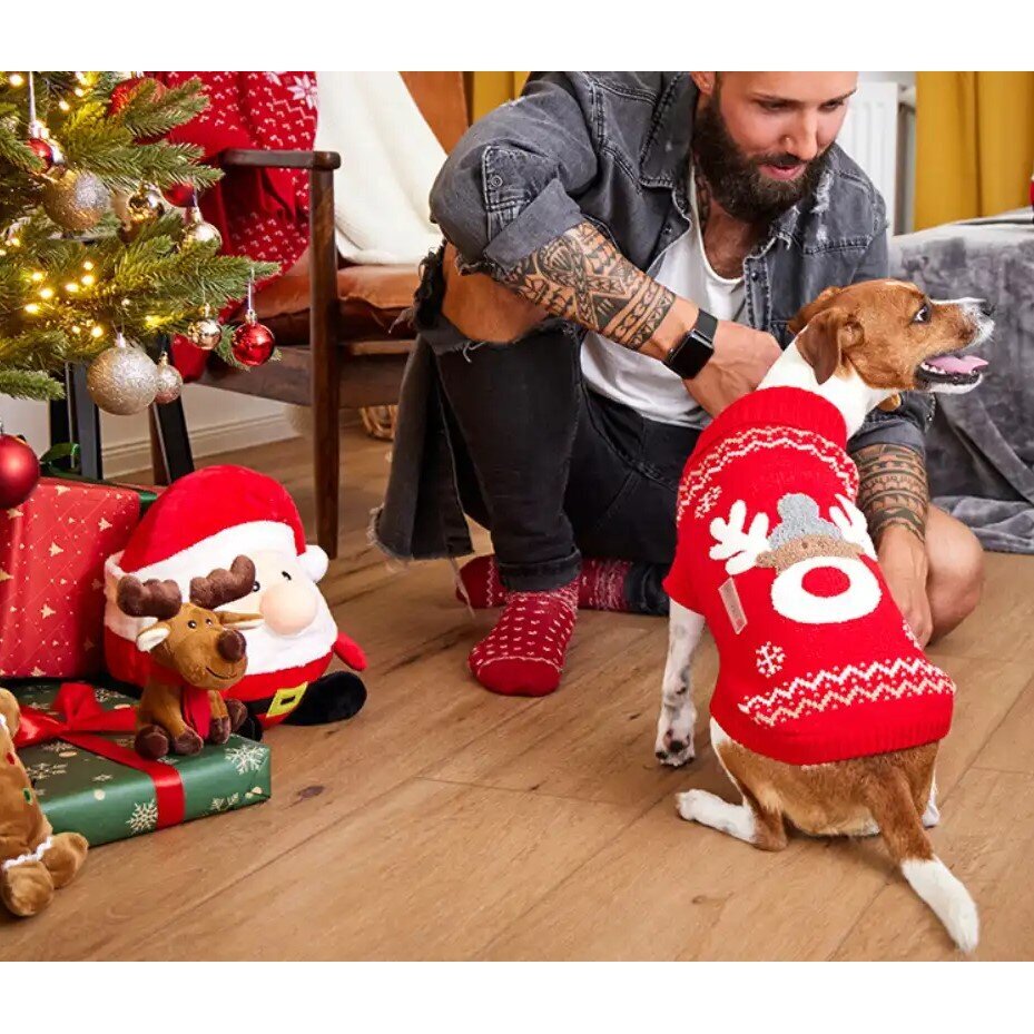 Hunde Strickpullover Rentier Rudi
