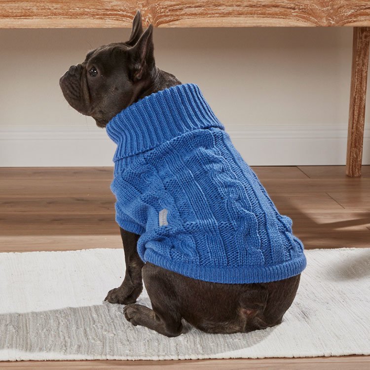 Wolters Zopf-Strickpullover für Mops und Co
