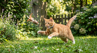 Katze · Spielzeug & Draußen