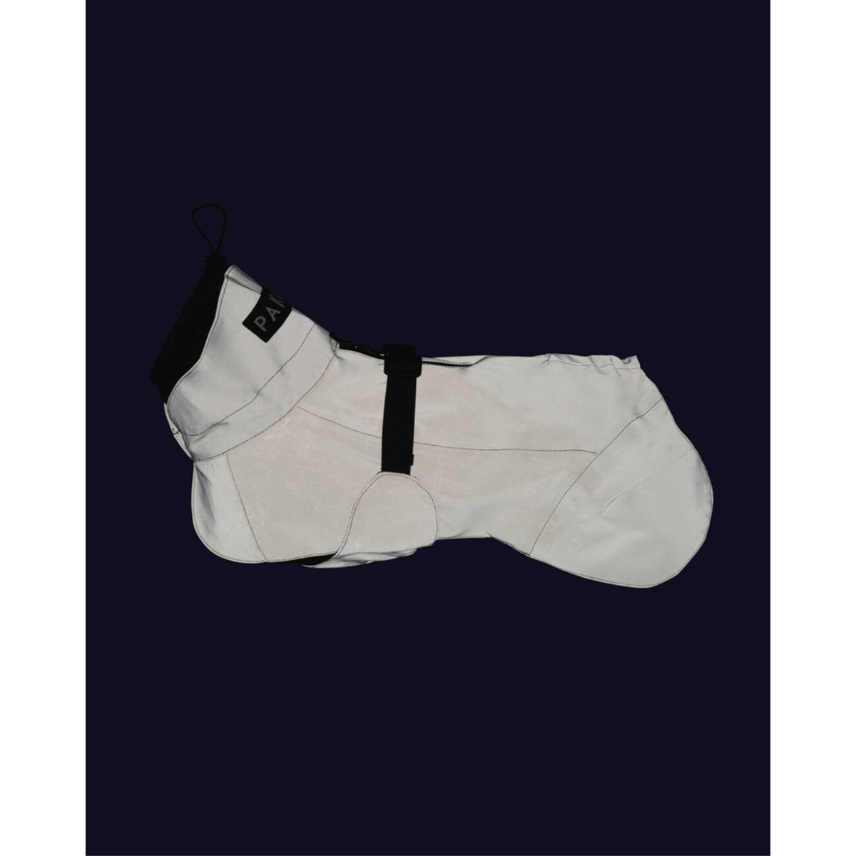 PAIKKA Visibility Raincoat Lite - Reflektierender Hunderegenmantel Taupe