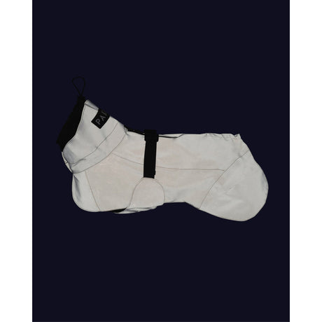 PAIKKA Visibility Raincoat Lite - Reflektierender Hunderegenmantel Taupe
