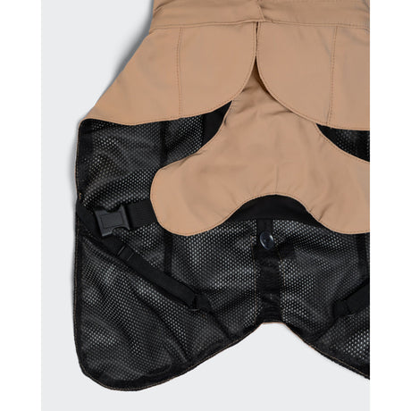 PAIKKA Visibility Raincoat Lite - Reflektierender Hunderegenmantel Taupe