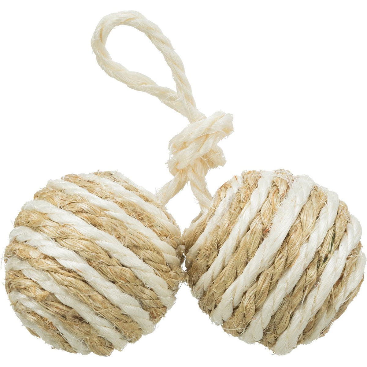 2 Sisal-Bälle mit Catnip – ø 4,5 cm