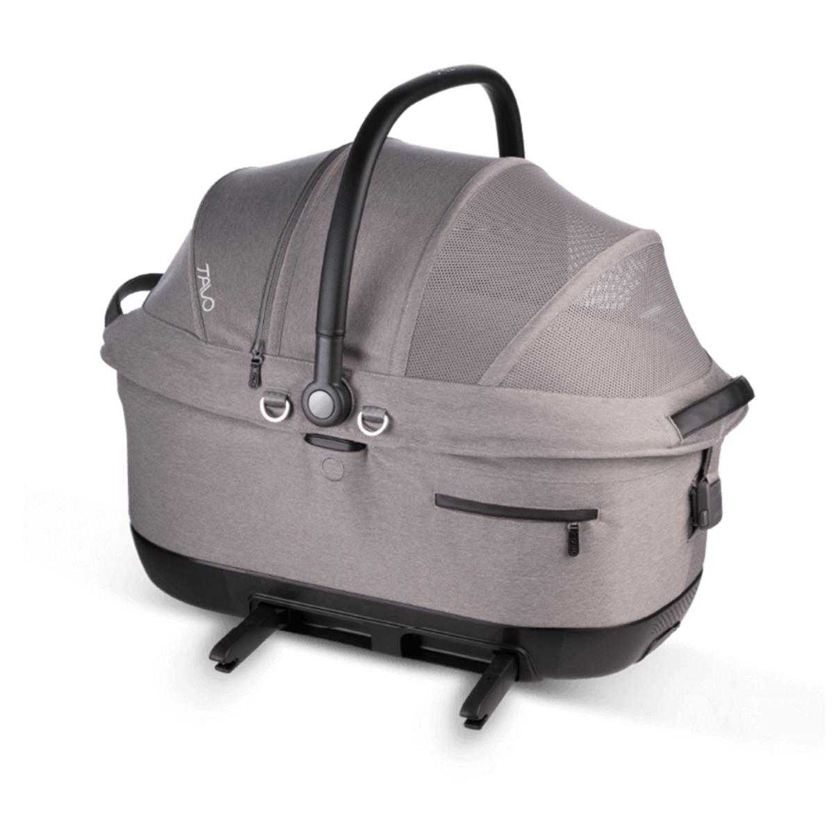 TAVO Maeve™ iso6X Haustier-Autositz mit ISOFIX – Crash-getestet Sicher & Komfortabel für Hund & Katze – merle L 60 x B 43,5 x H 53 cm