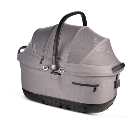 TAVO Maeve™ iso6X Haustier-Autositz mit ISOFIX – Crash-getestet Sicher & Komfortabel für Hund & Katze – merle L 60 x B 43,5 x H 53 cm