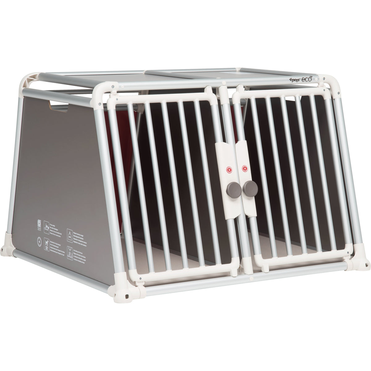 4pets Alu Autobox für 2 Hunde ECO 22