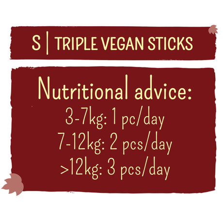 Garden Bites Veggie Sticks 🥕🍅🥒 - Zahnpflege & Leckerli für Hunde – S - 13 cm - 20 Stück