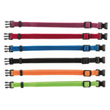 6 Welpen Halsbänder Snap & Easy – (S-M), 17-25 cm/10 mm, rot/grün/gelb/lila/blau/schwarz
