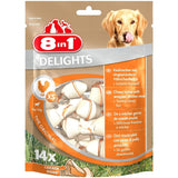 8in1 Delights Kauknochen XS für Hunde – XS, 14 Stück für Hunde bis 12 kg