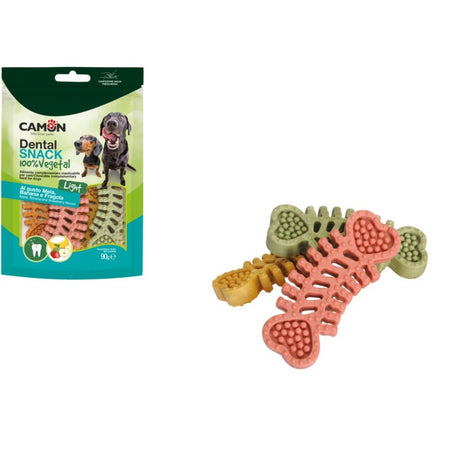 Veggie Dental Snack Fischgräte vegan - Lecker & Zahnpflegend für Hunde – 90 g