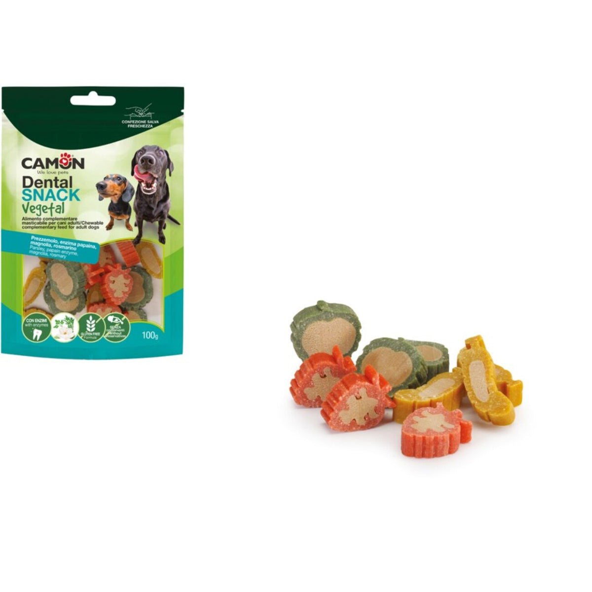 Veggie Dental Snack Enzyfruits – Vegane Hundesnacks für gesunde Zähne – 100 g