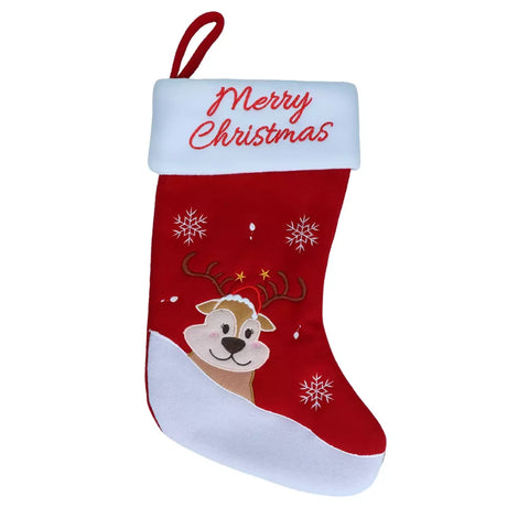 Xmas Weihnachtsstrumpf Christmas Stocking XXL – Reindeer 20x38 cm