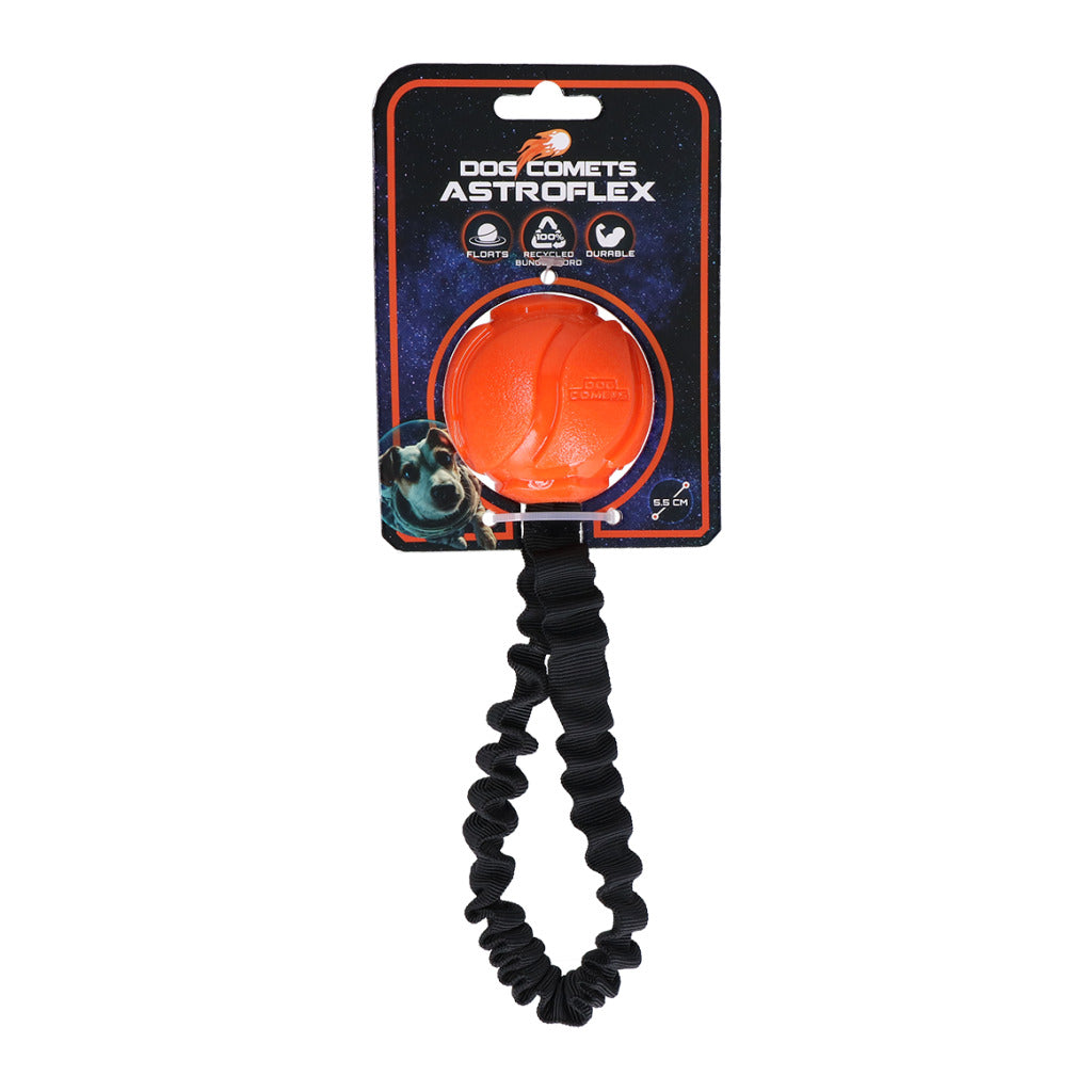 Dog Comets Astro Flex Hundespielzeug – Ball mit elastischem Wurfband | 3 Farben