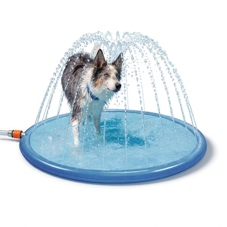 Coolpets Splash Sprinkler für Hunde – Wassersprinkler-Matte in 2 Größen