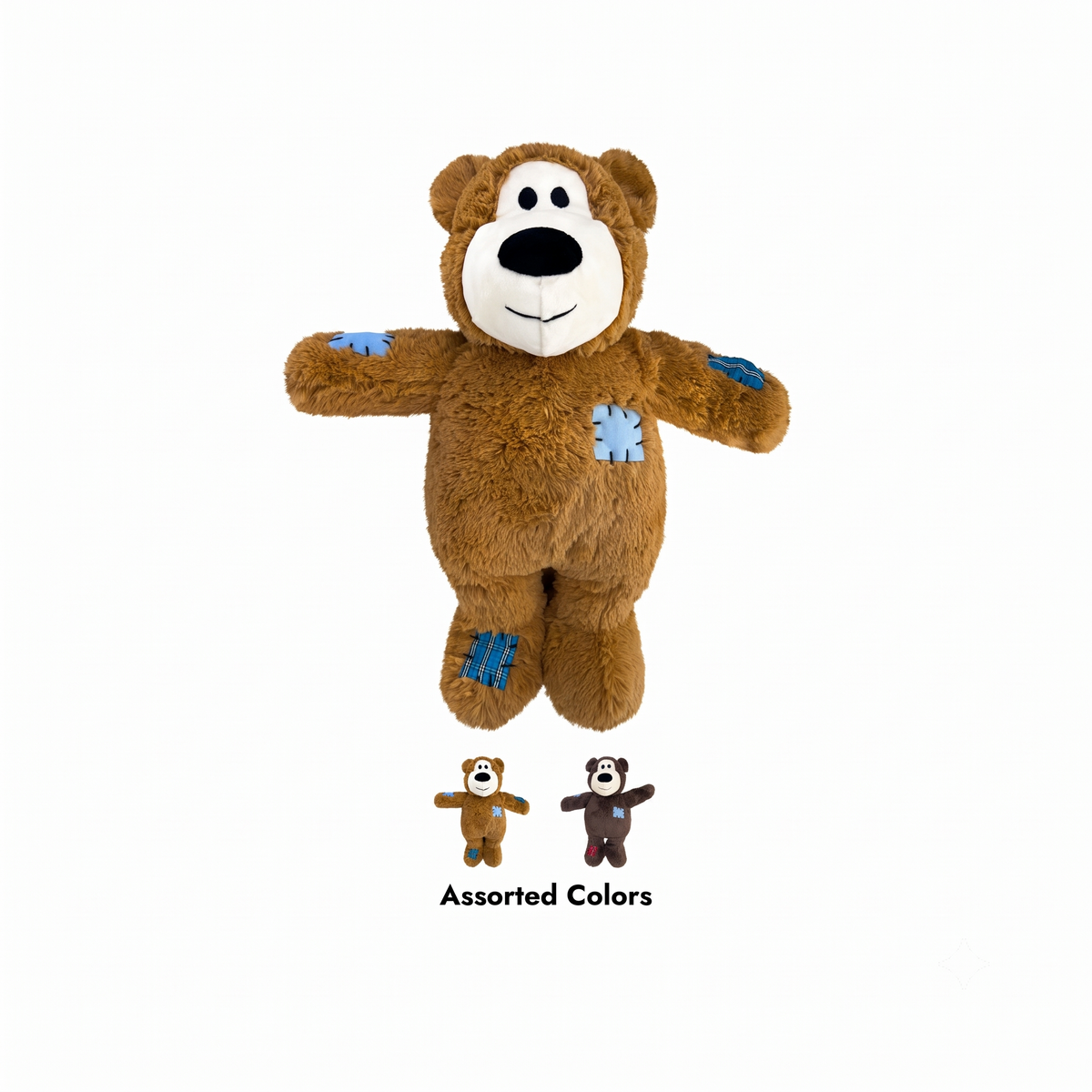 KONG Wild Knots Bear Jumbo XL – Plüsch-Hundespielzeug mit Seilskelett & Quietscher