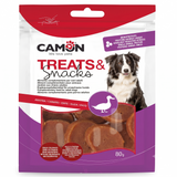 CAMON Duck Coins – Enten-Leckerlis für Hunde, getreidefrei | 80g