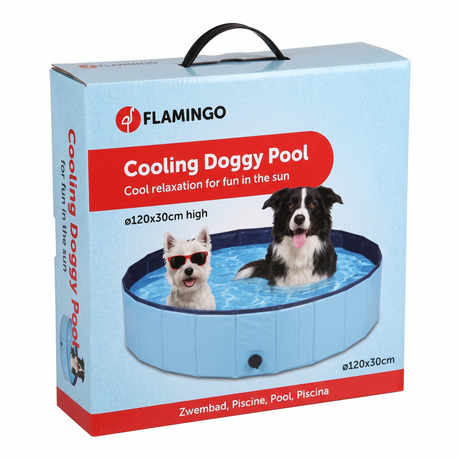 Flamingo Hundepool Planschbecken für Hunde – 2 Größen