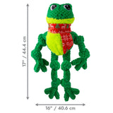Xmas Holiday Knots Frog L/XL Limited Edition Hundespielzeug – XL: 8,89 x 28,75 x 44,45 cm