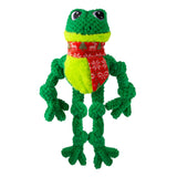 Xmas Holiday Knots Frog L/XL Limited Edition Hundespielzeug – XL: 8,89 x 28,75 x 44,45 cm
